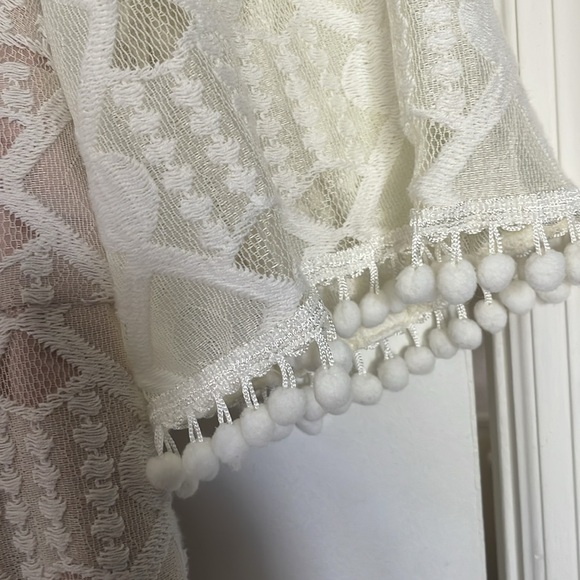 Elegant Lace V-Neck Dress - Cream - Eliza J - 18W - like new - plus - Picture 4 of 6